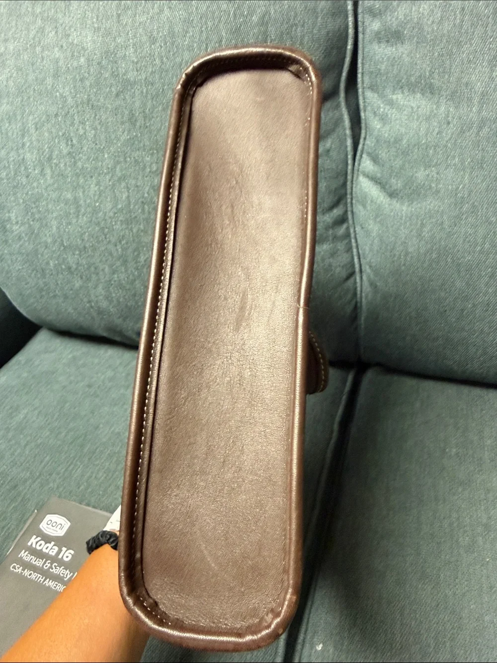 Coach Beige Canvas with Brown Leather Trim Messenger Bag